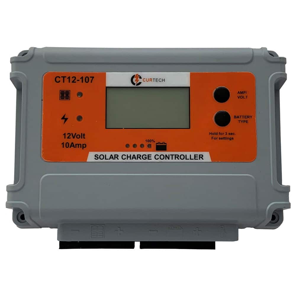 Curtech 12V LCD Quick Connect Solar Charge Controller / Regulator