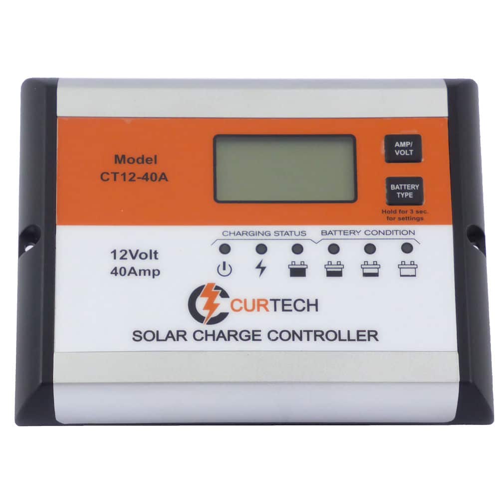 Curtech 40A 12V LCD Solar Charge Controller / Regulator