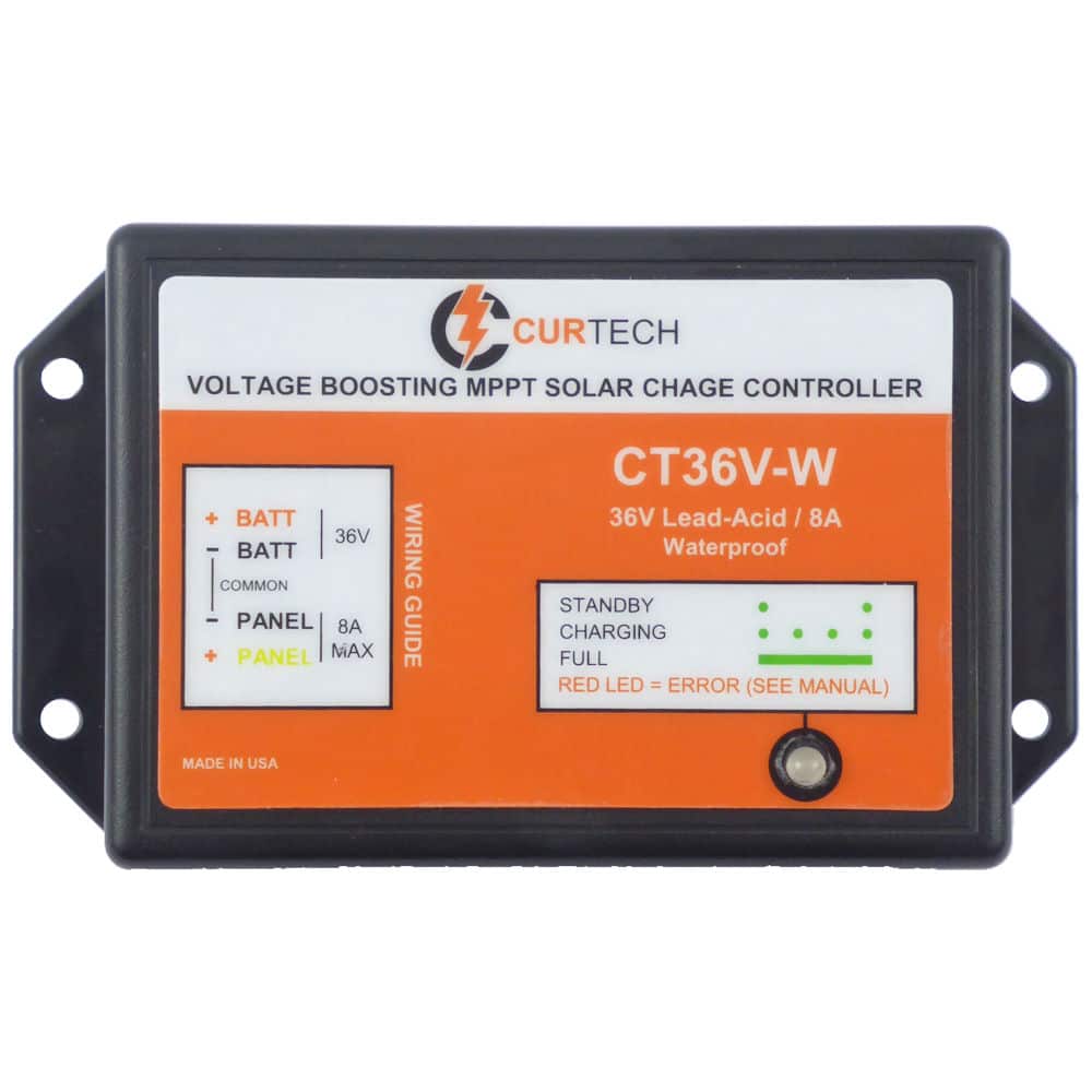 Curtech Voltage Boosting Waterproof 8A MPPT
